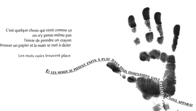 laurence de Saint Martin st artiste po&eacute;sie carnet intime histoire main violences femme patriarcat