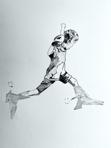 laurence de Saint Martin artiste affiche d&eacute;co peinture papier dessin po&eacute;sie encre fauteuil orange noir gravure